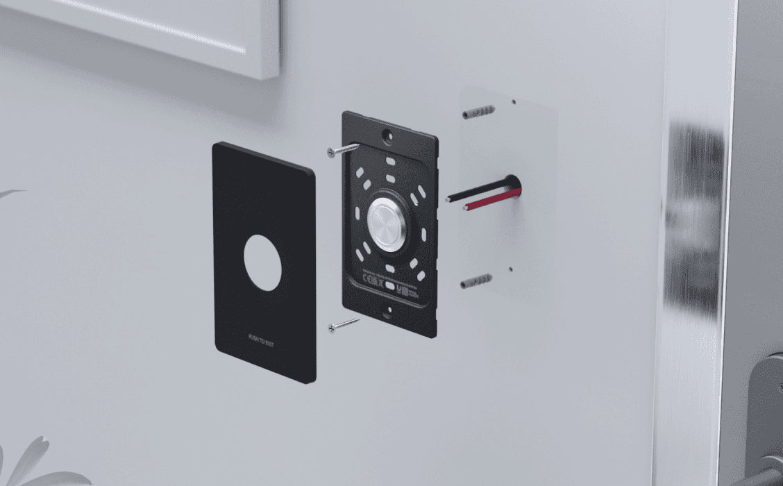 Ubiquiti Push-to-Exit-Taster UA-BUTTON – für UA-G2-SK, UA-G2-SK-Pro, UA-Hub und andere, 88×38×137 mm
