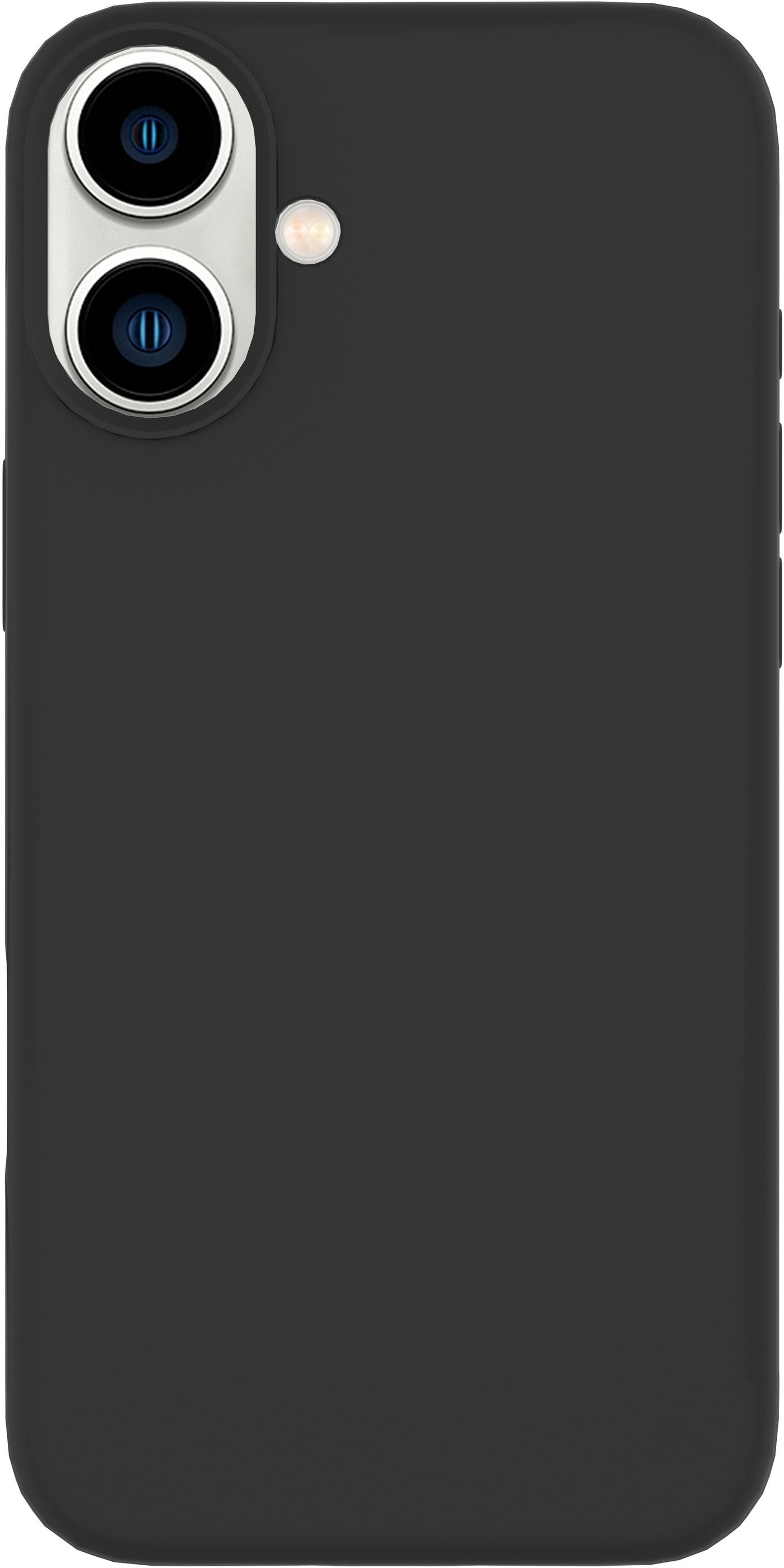 eSTUFF INFINITE RIGA Backcover – für Apple iPhone 16, PC+Silikon, Schwarz