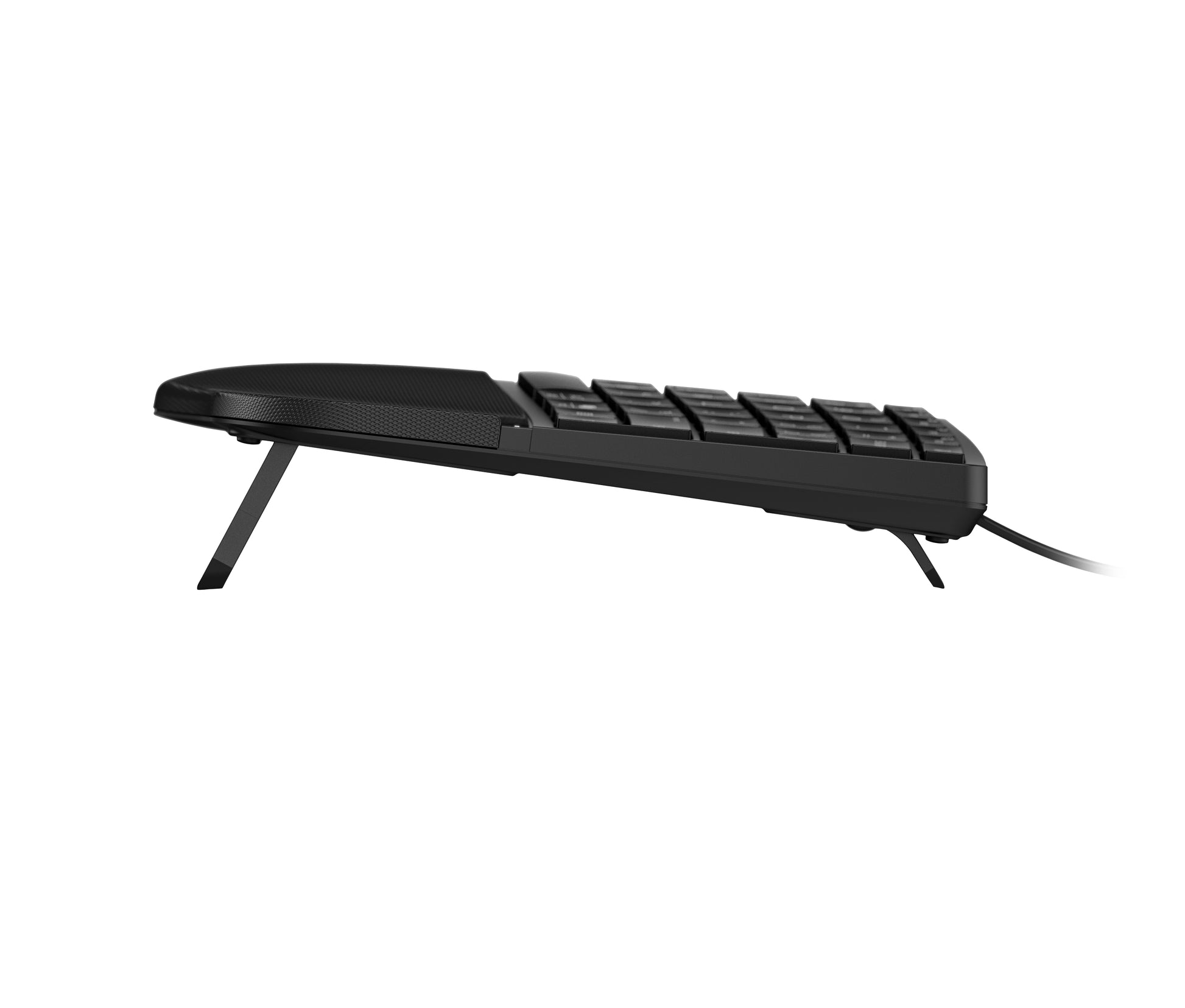 HP 485 Comfort – Tastatur – Membran, kabelgebunden – USB-A – mit Handgelenkauflage – schwarz