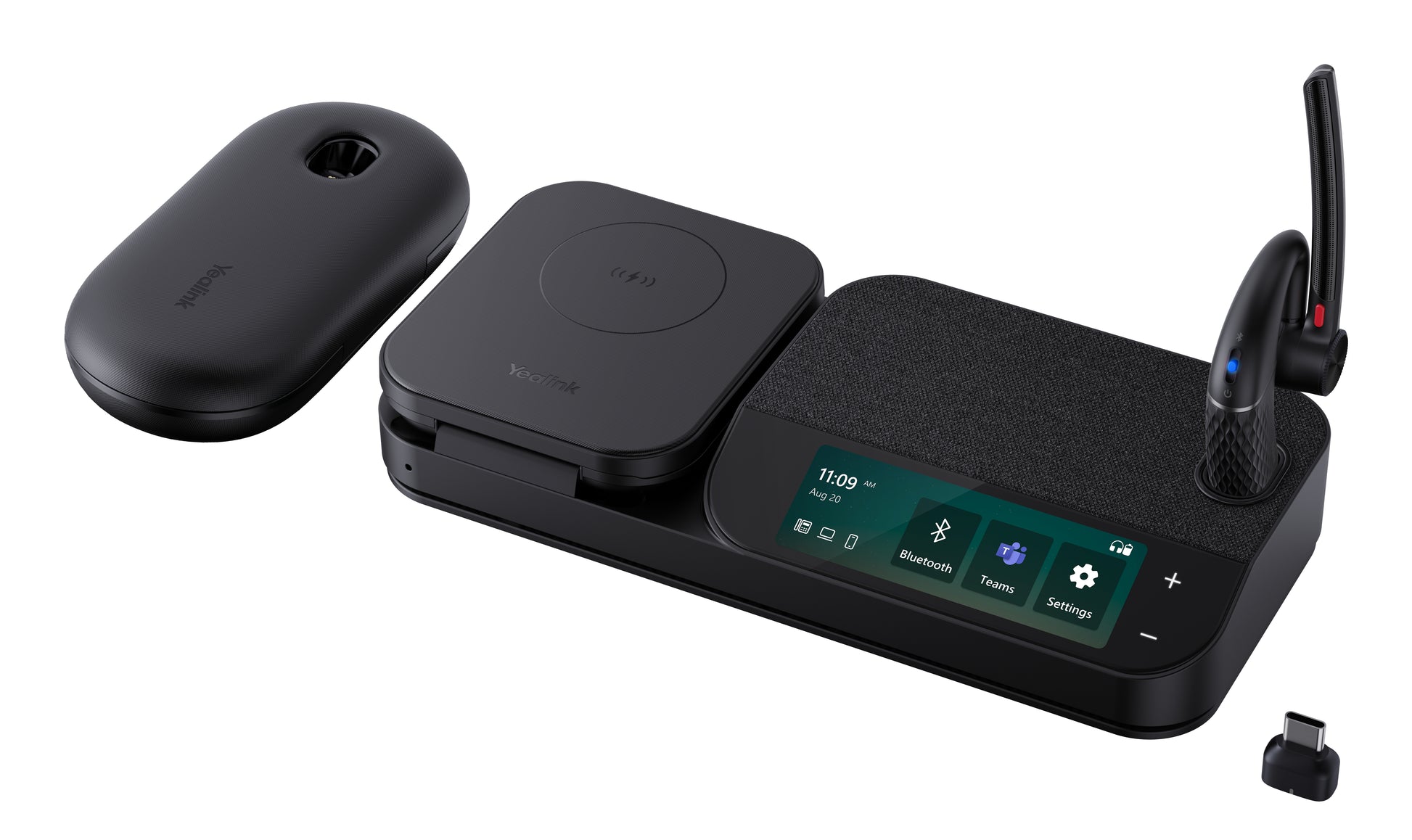 Yealink BH71 Workstation Pro Teams – Mono Headset, Ohrbügel – Bluetooth/USB-C – Schwarz – bis 10 h
