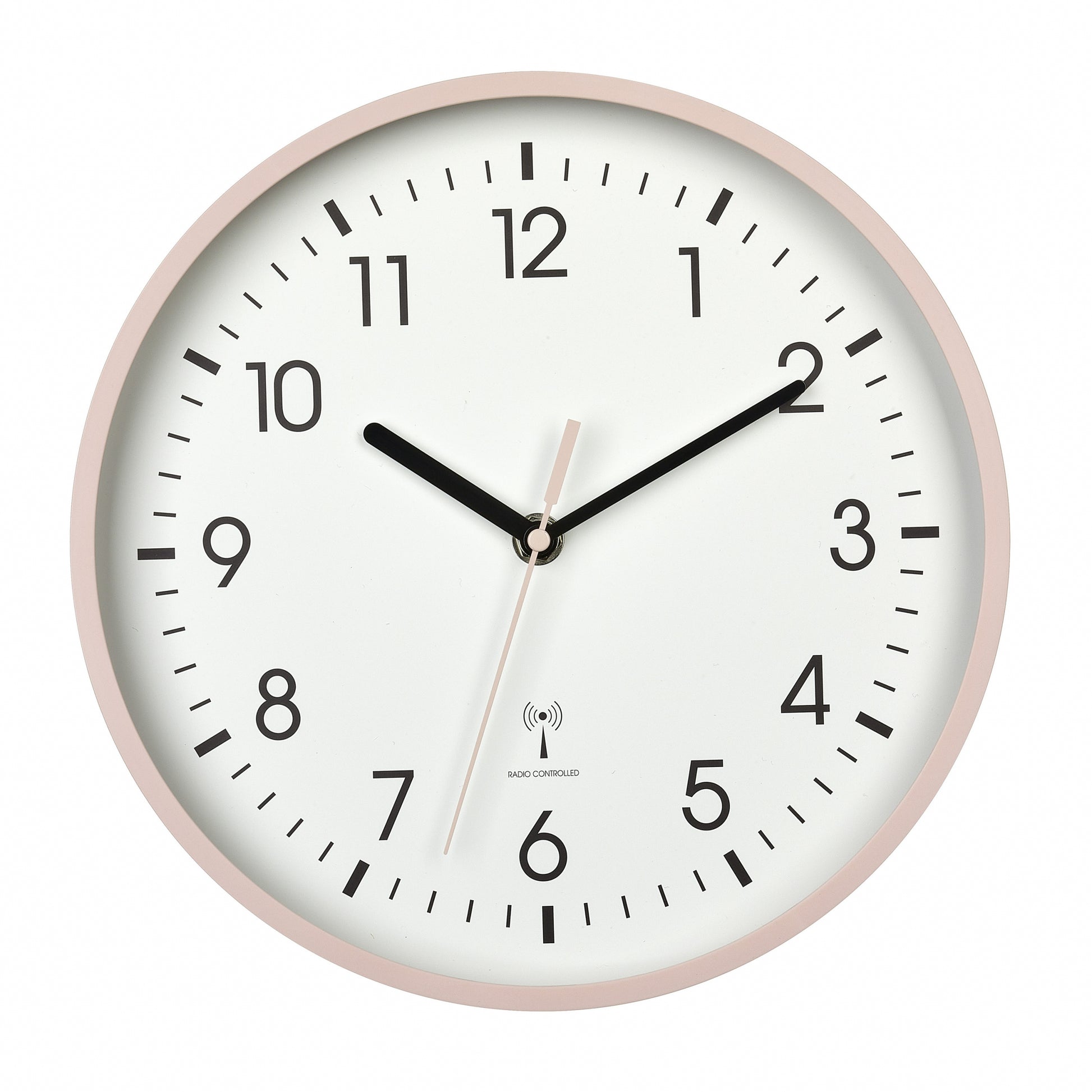 TFA-Dostmann TFA Dostmann Wanduhr – Funk, analog, Ø 24,5 cm, Rosa