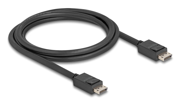 DeLOCK DisplayPort-zu-DisplayPort Anschlusskabel – 1,8 m, DisplayPort 2.1, 80 Gbps, schwarz