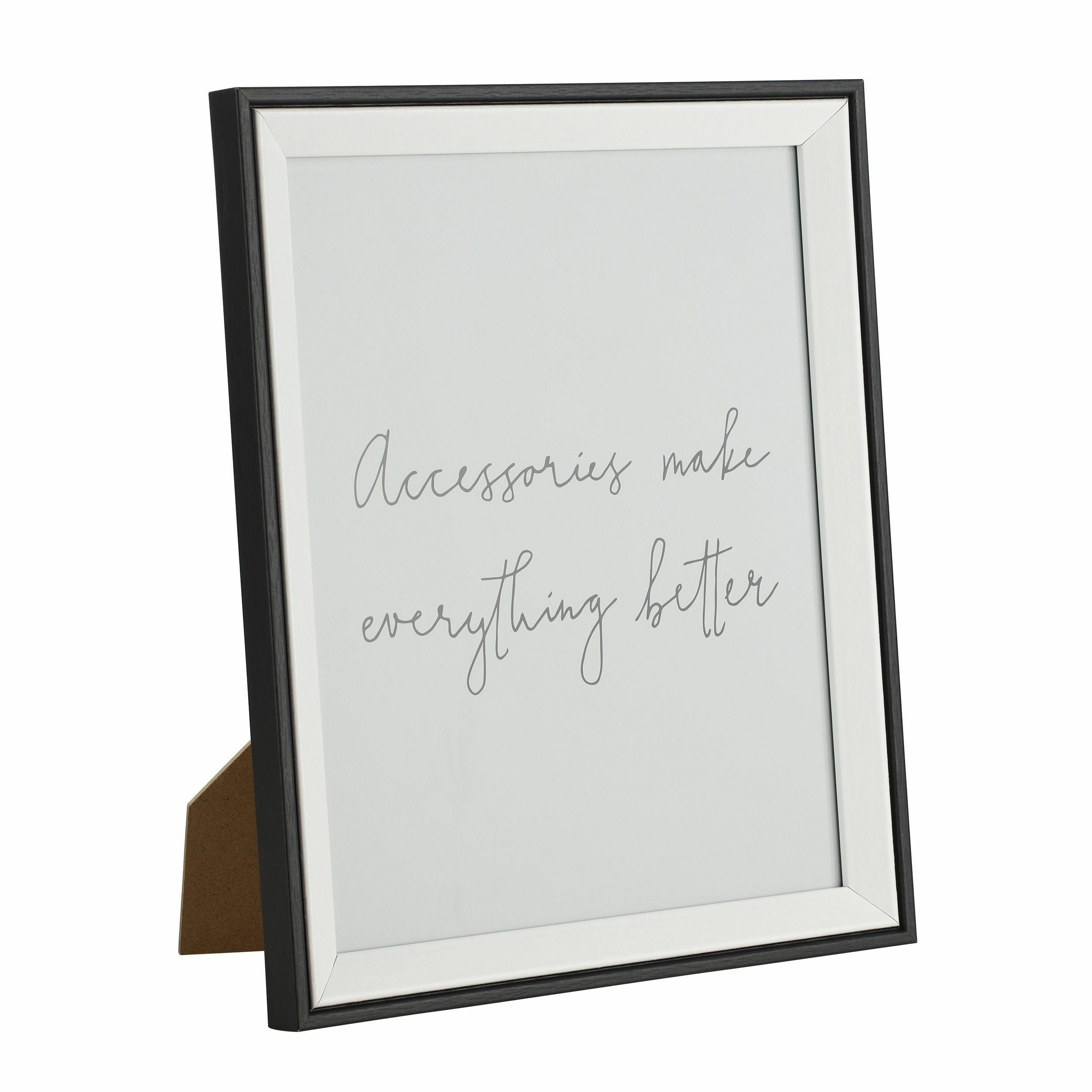 EGLO Renabie Bilderrahmen – für 20 × 25 cm – Glas & MDF & Holz, schwarz