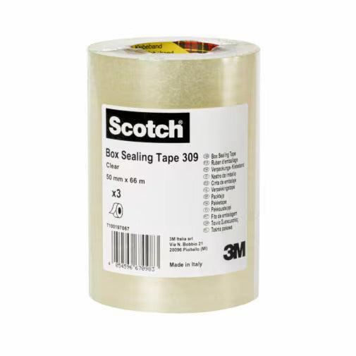 Scotch Verpackungsklebeband, PP, transparent – 50 mm × 66 m – 1 Stück