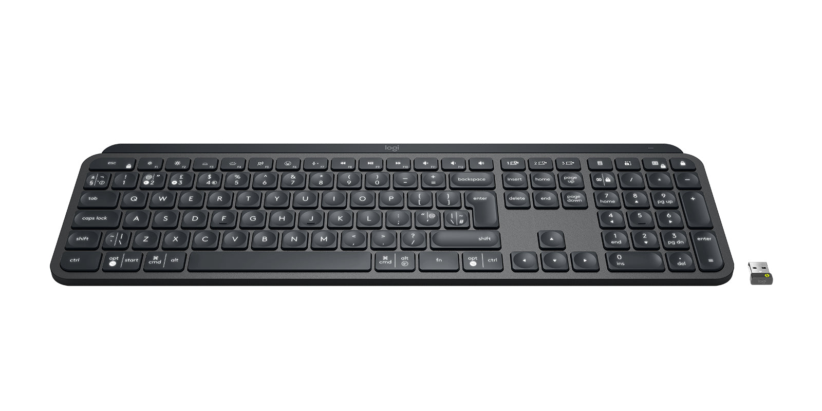 Logitech MX Keys for Business – Tastatur, UK-Layout (EN), Graphit