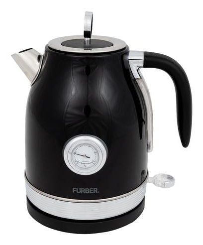 Furber. Furber Wasserkocher – 1,7 l, Edelstahl, Schwarz, F01083