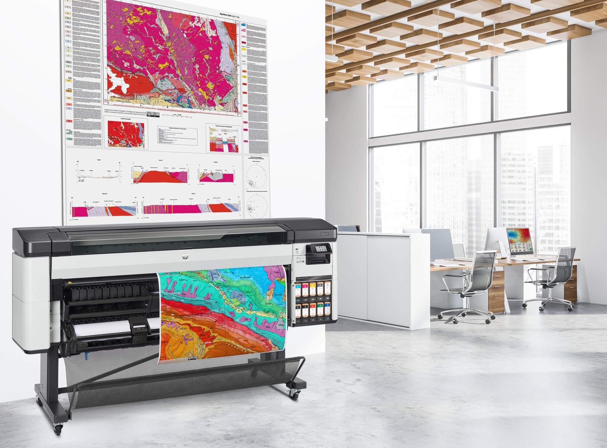 HP DesignJet Z9+ Pro – Grossformat-Plotter, 64" (1'626 mm), LAN