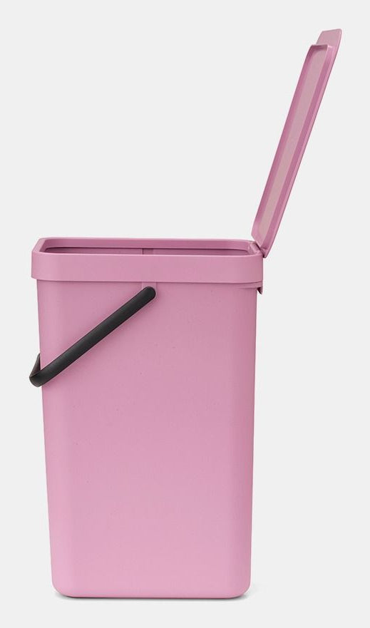 Brabantia Recyclingbox – 16 l – Kunststoff, rechteckig – Rosa