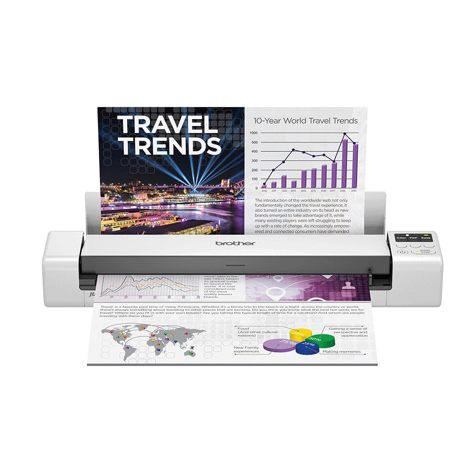Brother DS-940DW – Dokumentenscanner, A4, Duplex, 15 ppm, 600 dpi, ADF 1 Blatt, WLAN, USB
