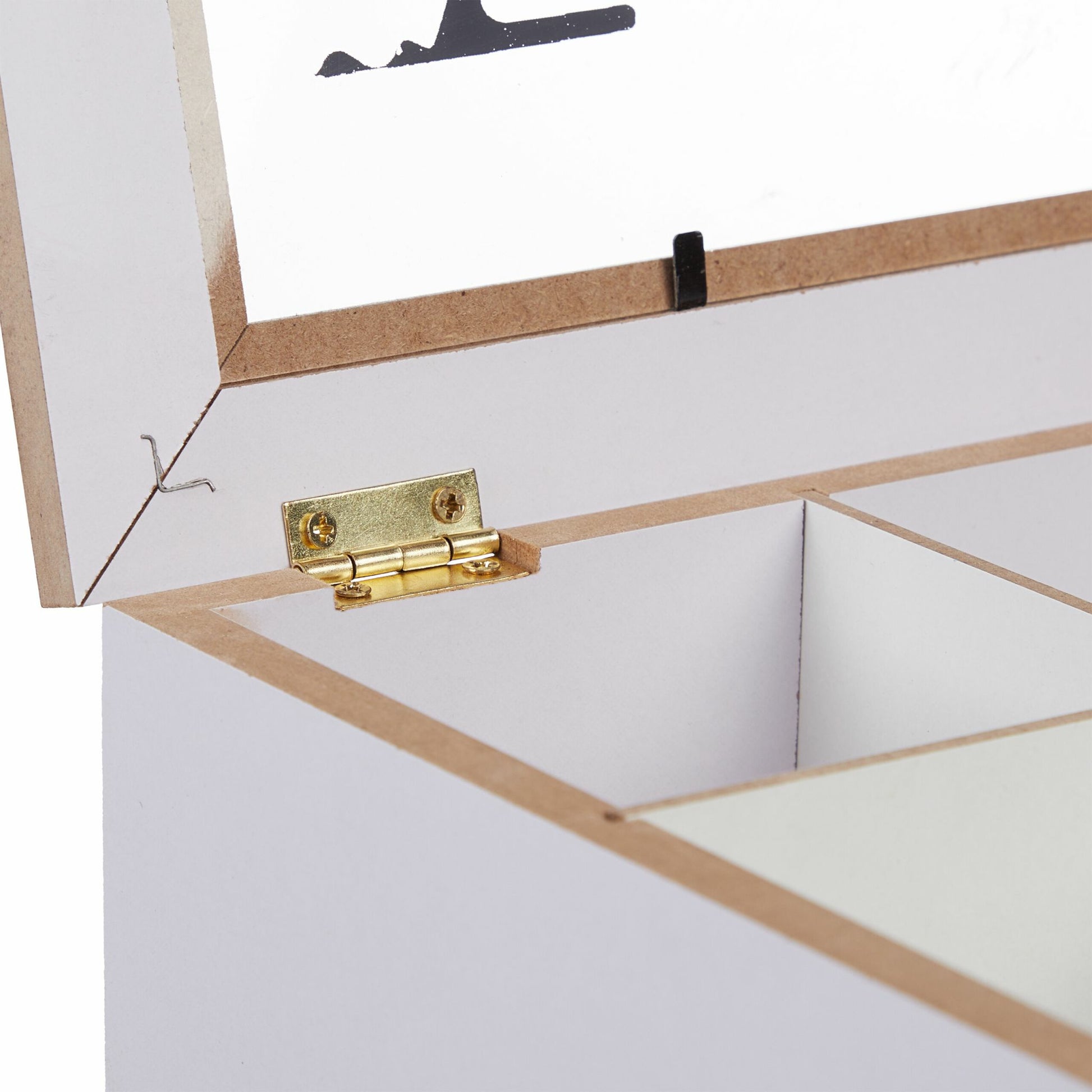 Relaxdays Teebeutelbox Acryl/MDF, 9 Fächer, 25 × 25 × 9 cm, Grau/Weiss