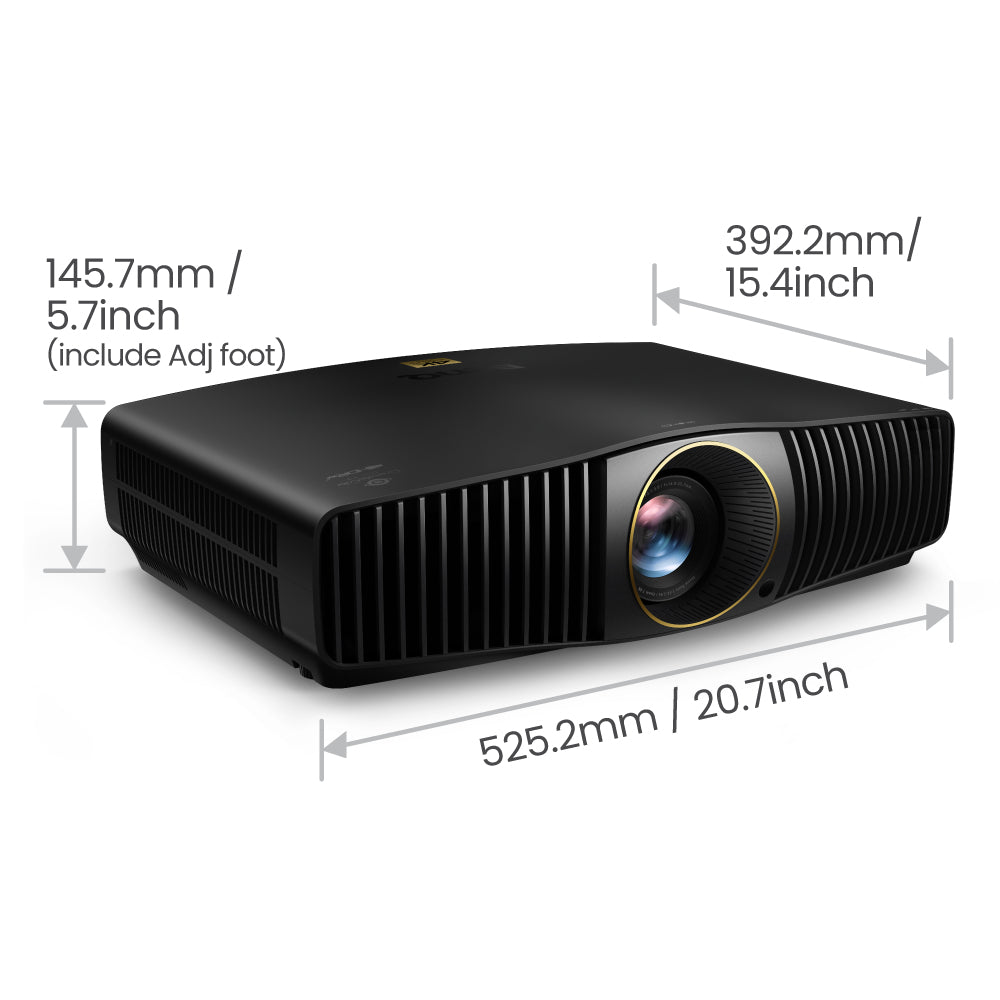 BenQ W5800, Laser-DLP-Projektor – Ultra HD 4K, 2600 ANSI-Lumen, 16:9