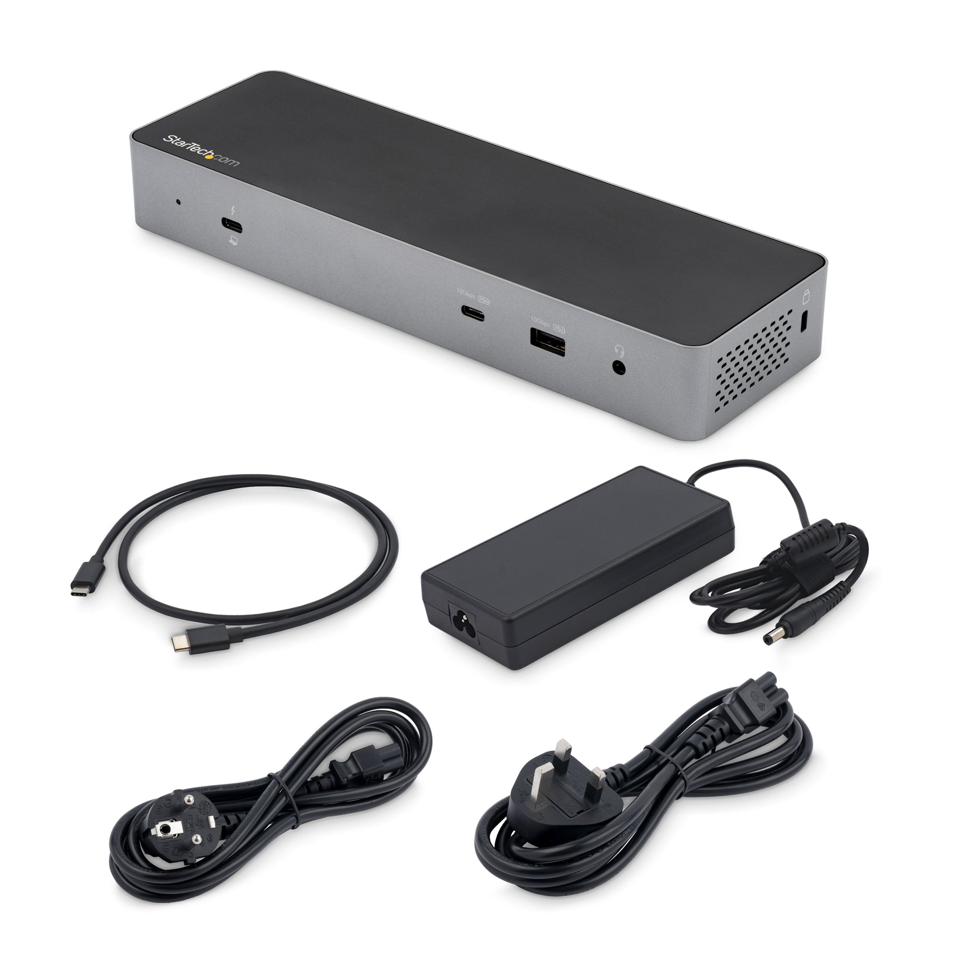 StarTech.com Dockingstation – Thunderbolt 3, 2× DP, 2× HDMI, 96 W PD, 3,5 mm, für Windows/Mac/Linux