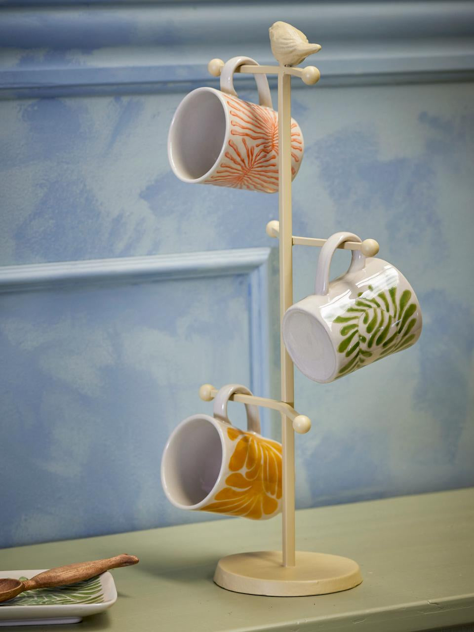 Bloomingville Tasse – 3er Set, 205 ml, Ø 7,5 cm, H 8,5 cm, Steingut, spülmaschinenfest, mikrowellengeeignet