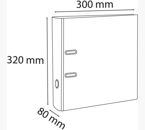Exacompta Ordner – für A4 – Rückenbreite 8 cm – grün
