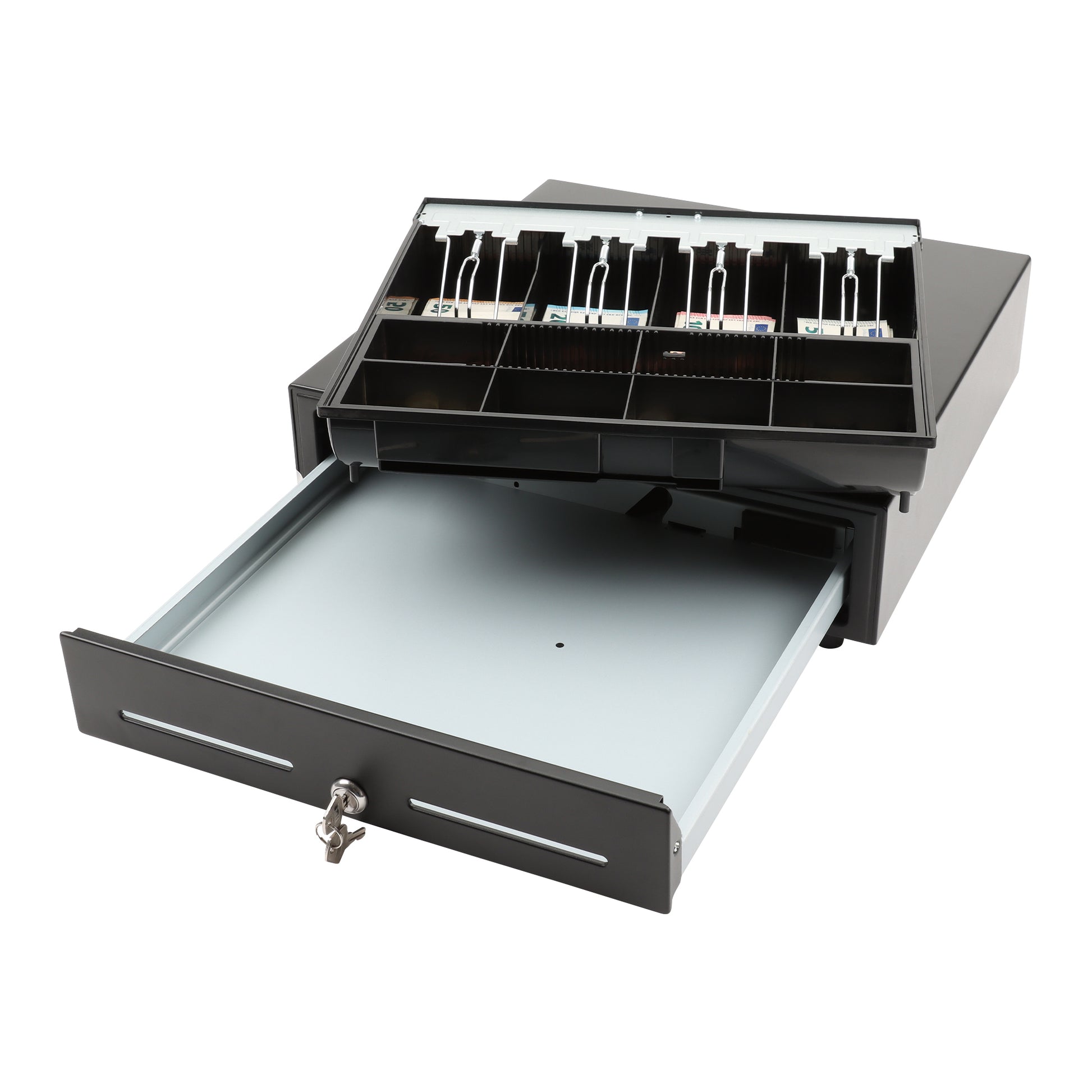 Olympia Kassenschublade, Metall, Schwarz, LD 410AT