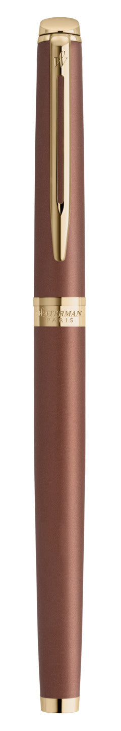 Waterman Hémisphère US Ed. – Federspitze Medium (M) – für Rechts- & Linkshänder – Kupfer, Blau – Patronen/Konverter