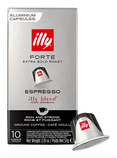 Illy Forte Espresso – Kapseln für Nespresso – Intensität 9, 10 Kapseln