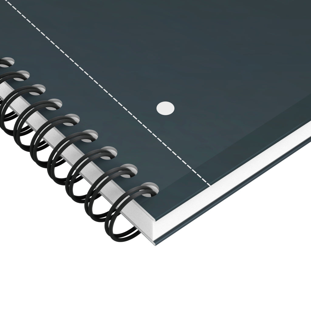 Oxford Collegeblock – A4+ – liniert – 80 Blatt – 80 g/m² – Doppelspirale, mikroperforiert – schwarz