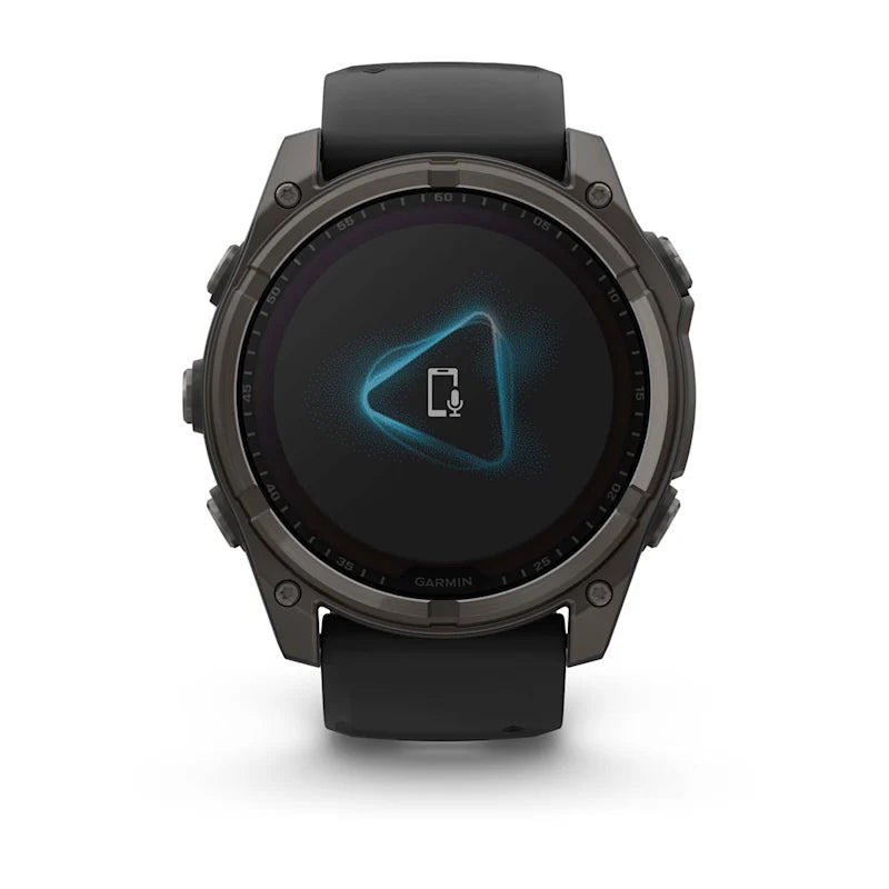 Garmin Fenix 8 Solar – GPS-Smartwatch – 51 mm, 1,4", GPS, WLAN, Saphirglas, 100 m, Schwarz, Sportarmband