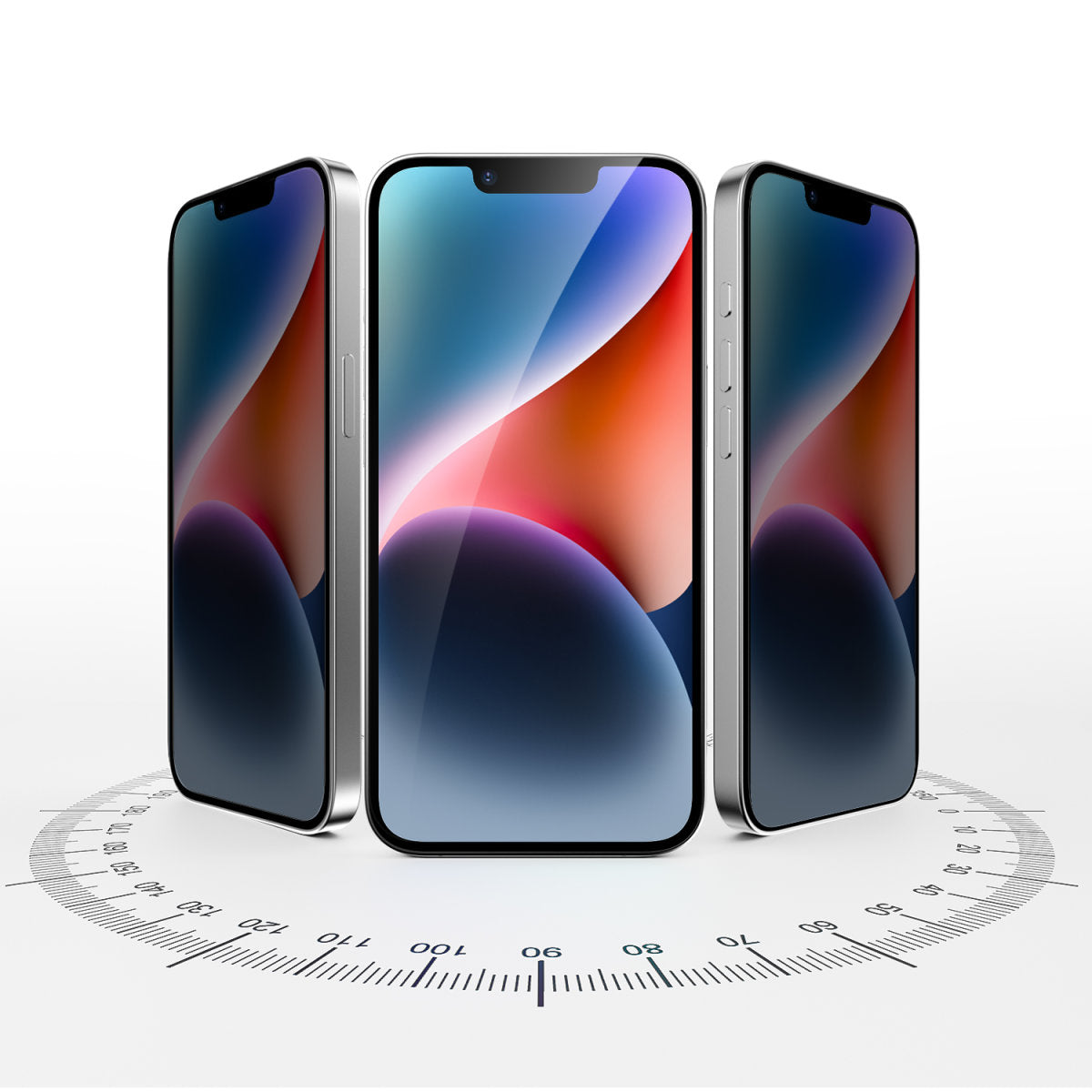 4smarts Privacy-Filter (Panzerglas), Case Friendly – für iPhone SE (4. Gen.) – mit Applikator