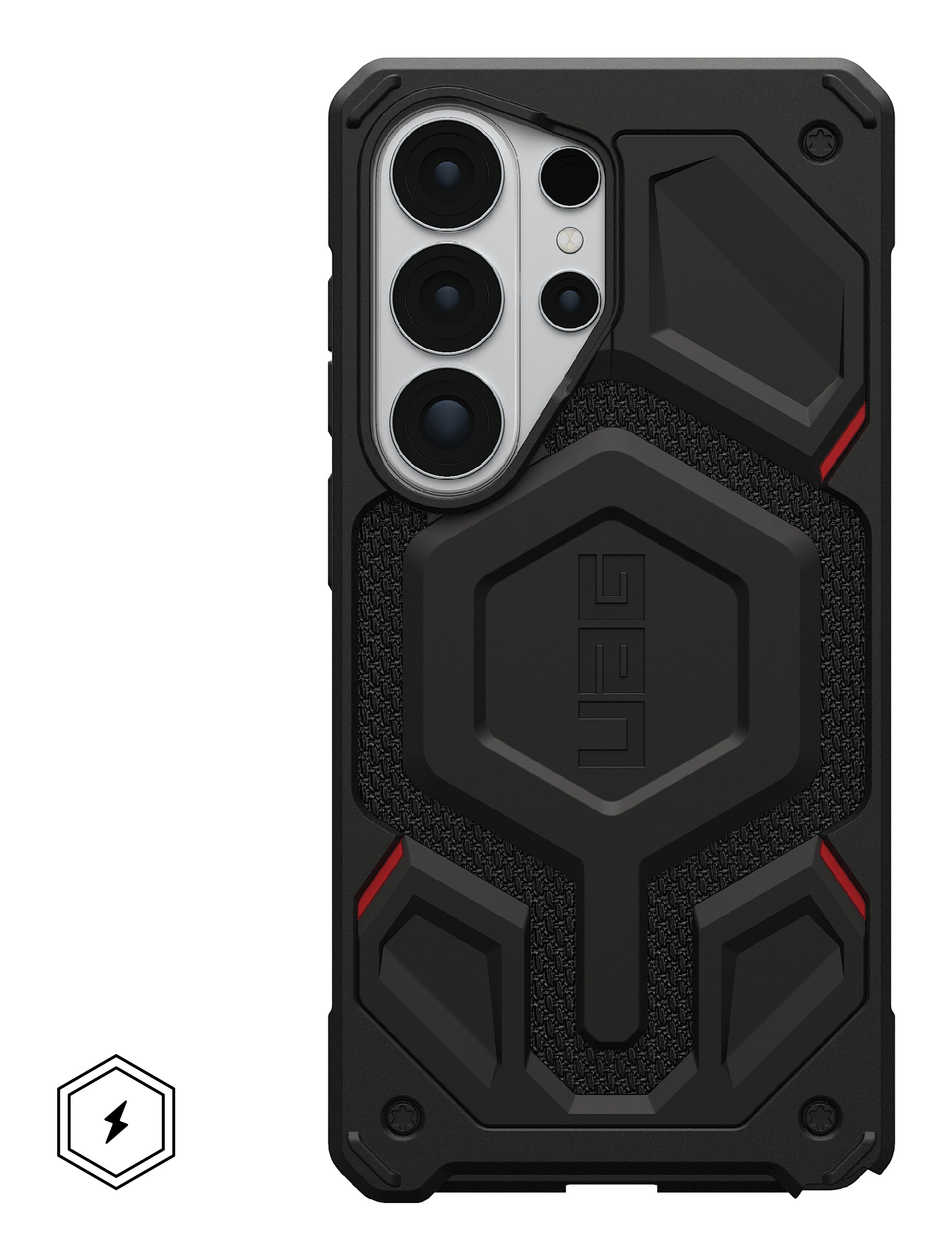 Urban Armor Gear UAG Monarch Pro – Rückcover – für Samsung Galaxy S26 Ultra, MagSafe, Kevlar+Kunststoff, Schwarz