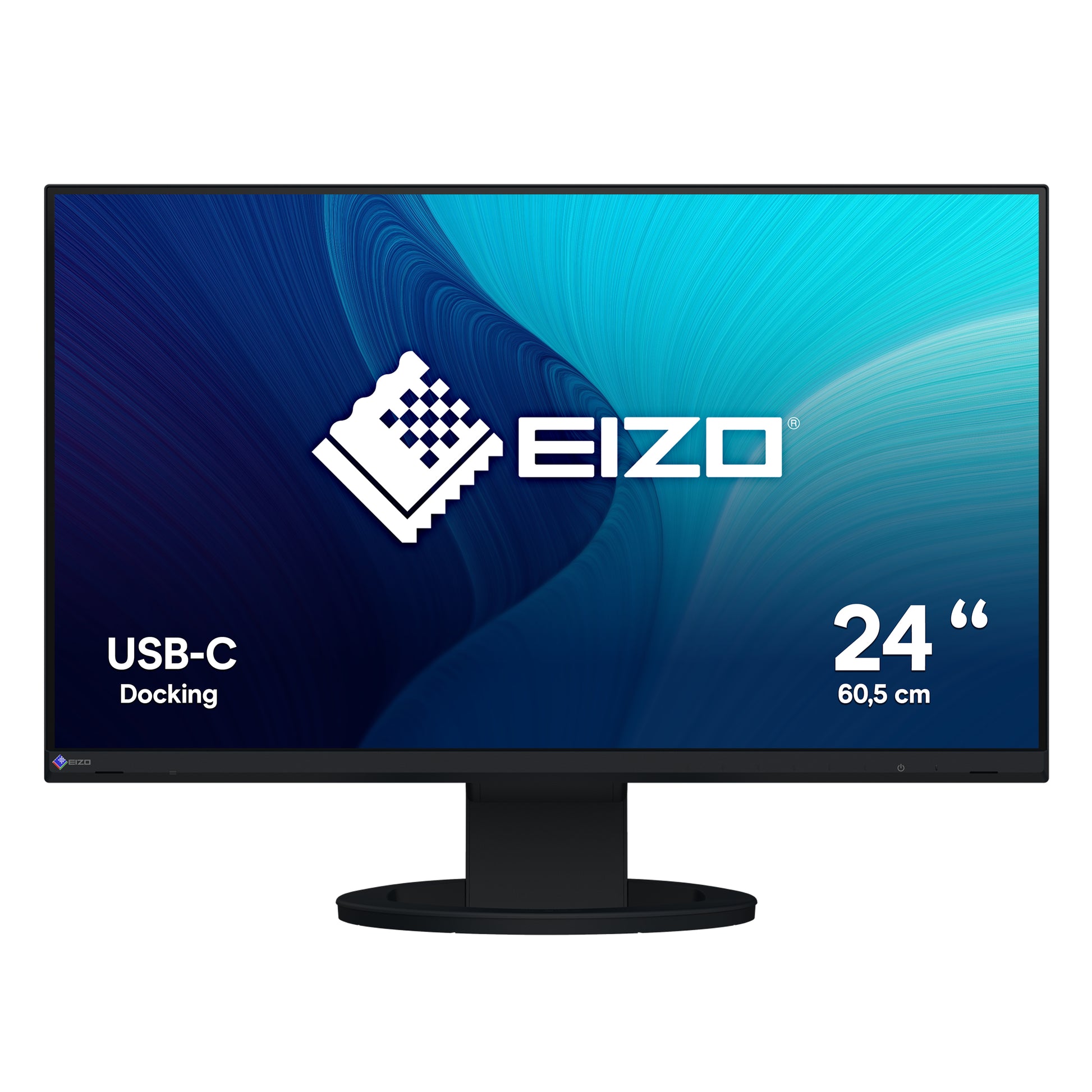 EIZO EV2480 Swiss Edition – Monitor, 23,8", IPS, 60 Hz, 250 cd/m², USB-C (70 W), VESA 100 × 100, Schwarz