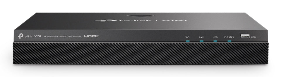 TP-Link VIGI NVR2008H-8MP-2TB – 8 Kanäle – 4K – PoE 93 W – 2 TB (SATA)