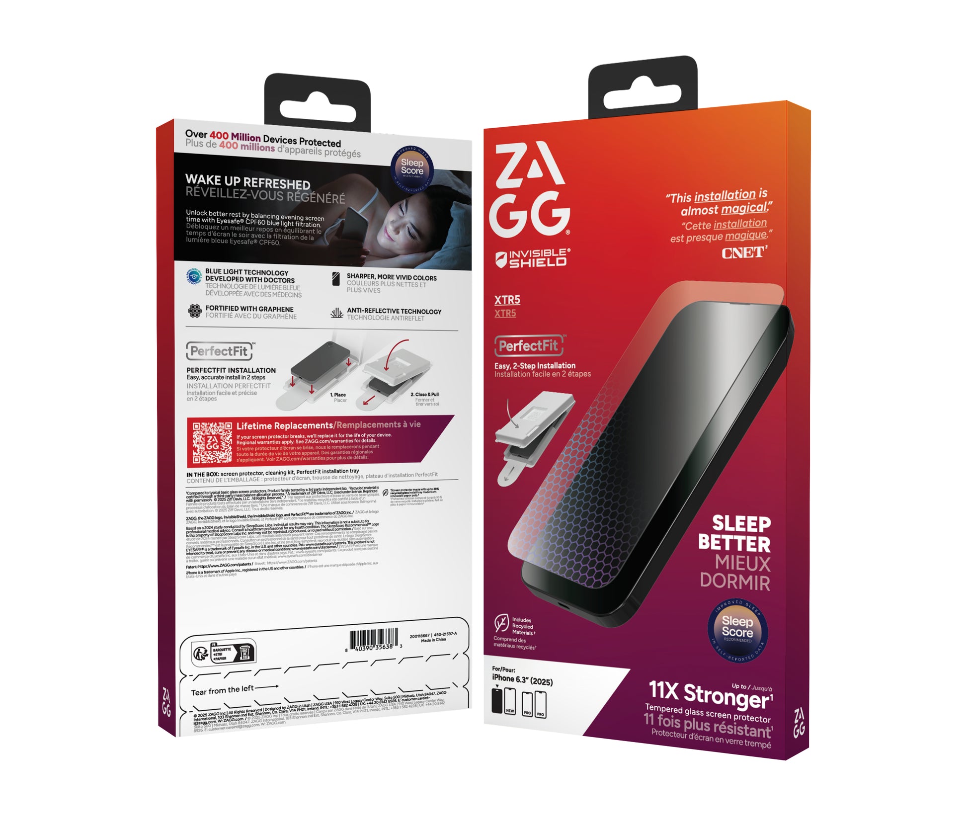 ZAGG Displayschutzglas XTR5 – für Apple