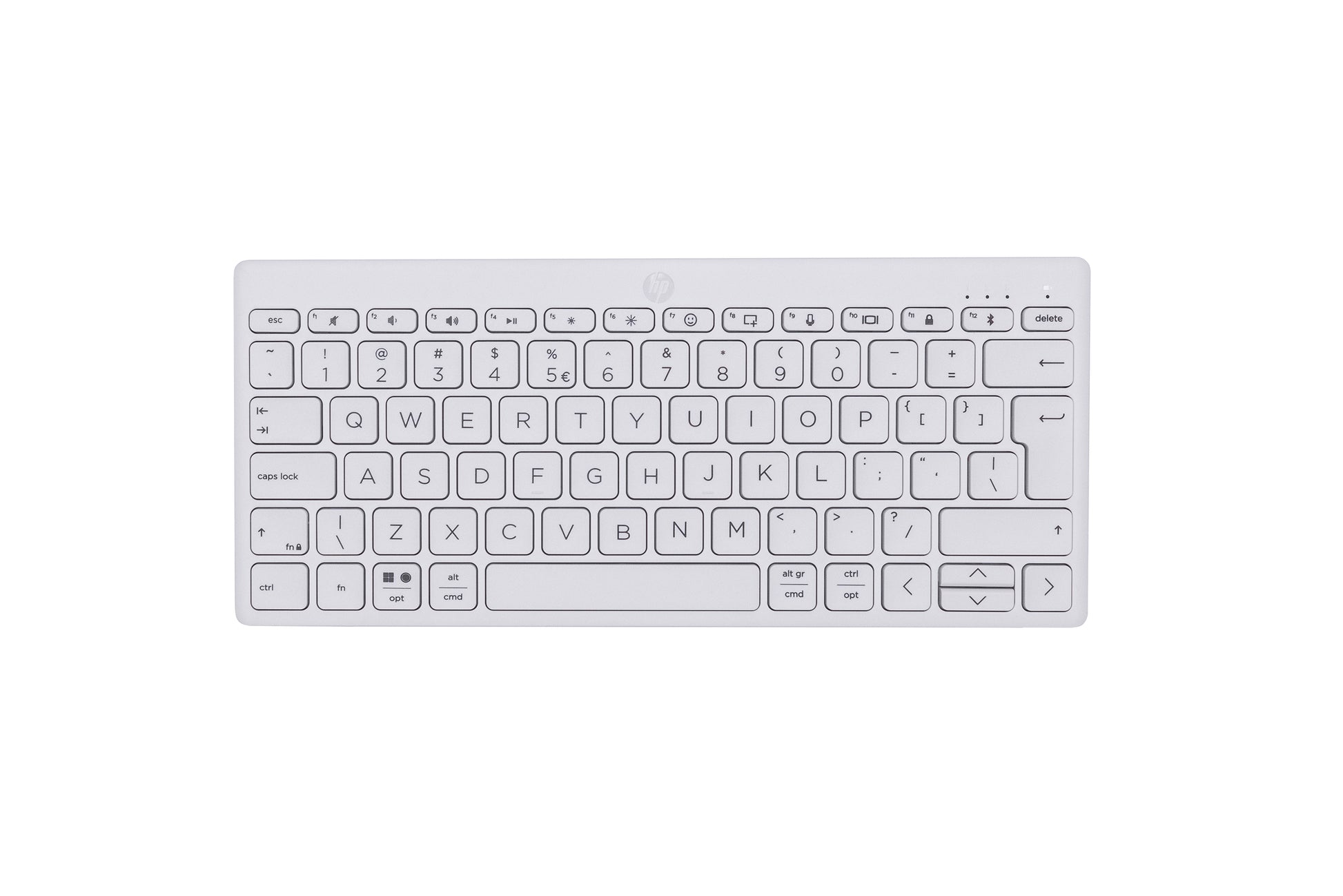 HP 350 WHT Kompakt – Tastatur, Multi-Device, Weiss
