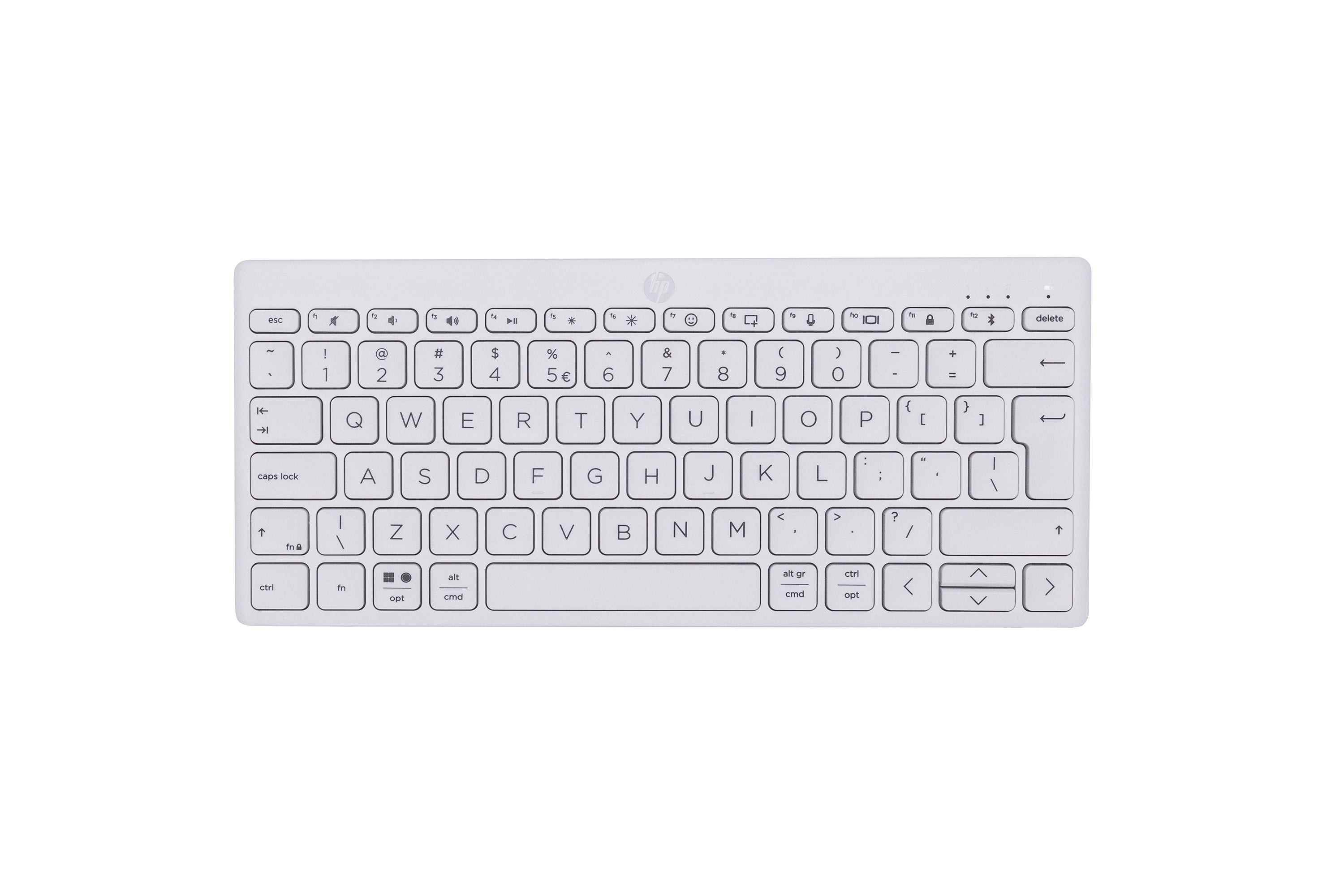 HP 350 WHT Kompakt – Tastatur, Multi-Device, Weiss