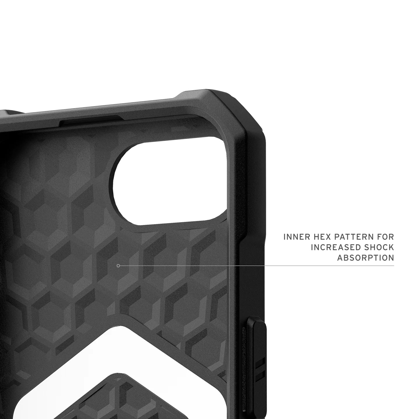 Urban Armor Gear UAG Essential Armor MS Rückcover – für Apple iPhone 16e, MagSafe, Kunststoff, schwarz, bis 4,6 m sturzsicher