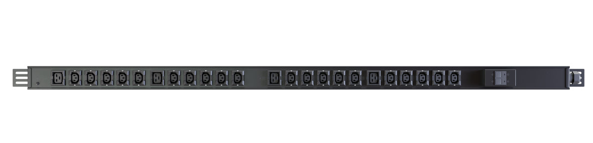 Vertiv PowerGo EP0G90A0 Rack-PDU 32 A/230 V – C13×20, C19×4 – IEC 60309, 3 m Kabel – 1U, Schwarz