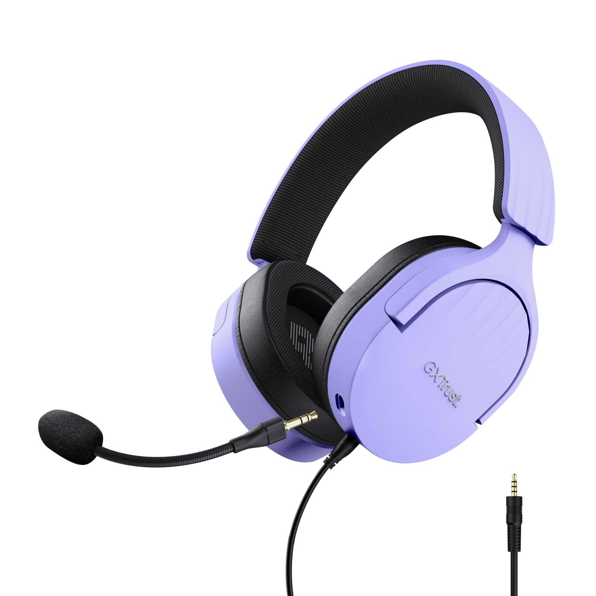 Trust GXT489 FAYZO Gaming-Headset – On-Ear, Stereo, Kabelgebunden, 3,5 mm Klinke, Violett