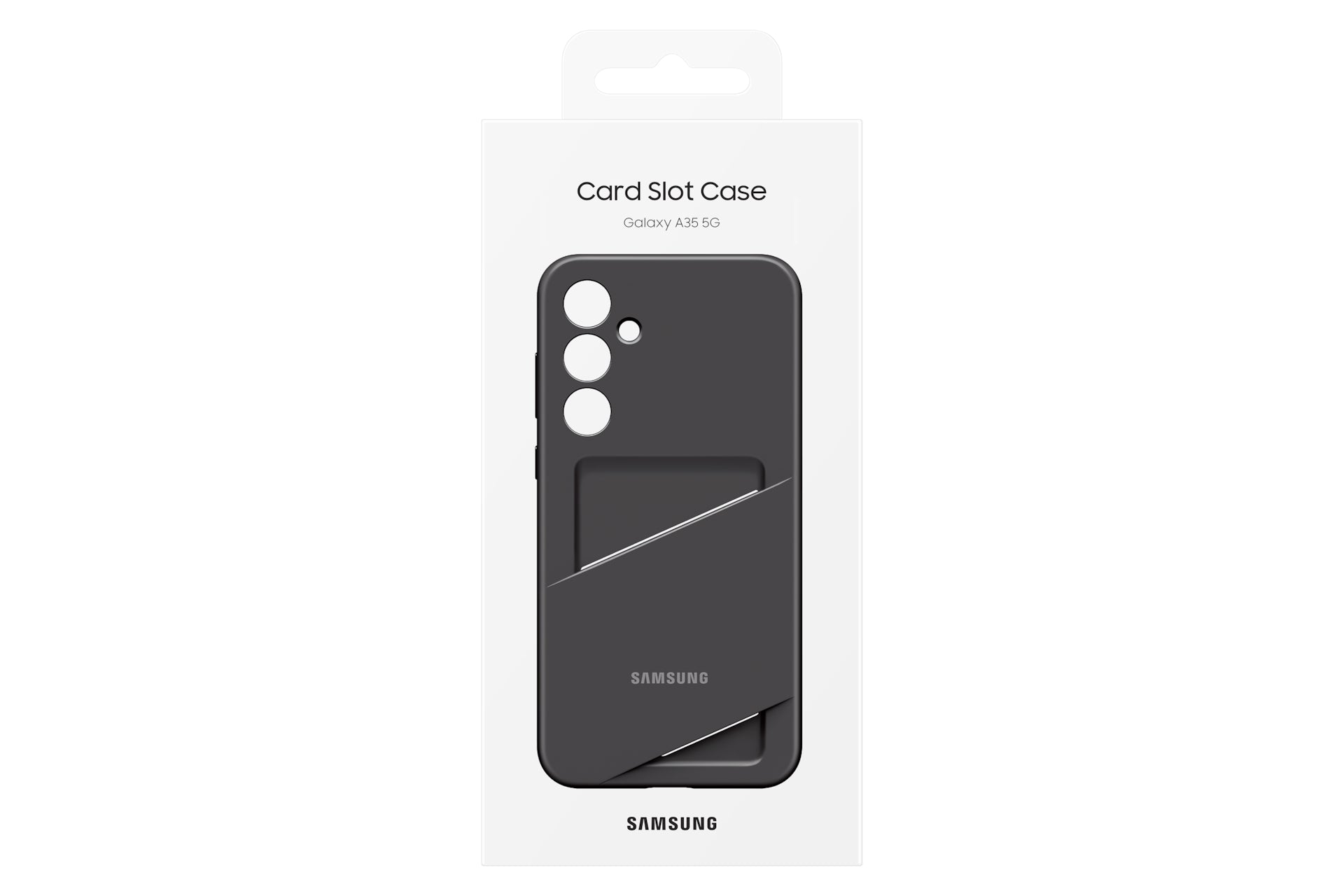 Samsung Backcover – für Samsung Galaxy A35 5G – schwarz – TPU, mit Kartenfach