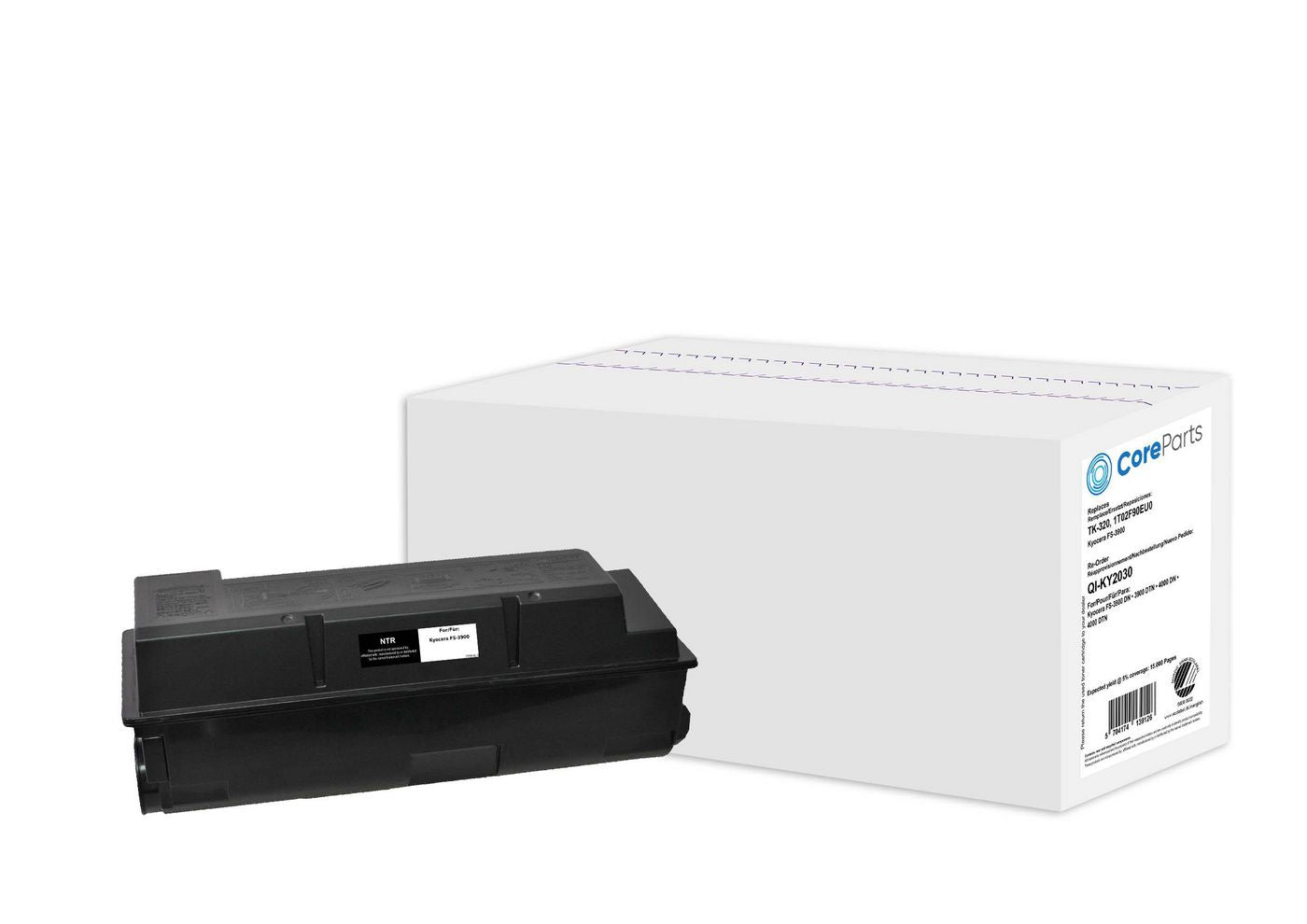 CoreParts TK-320 Schwarz Toner – Original – 15'000 Seiten – für Kyocera FS-3900