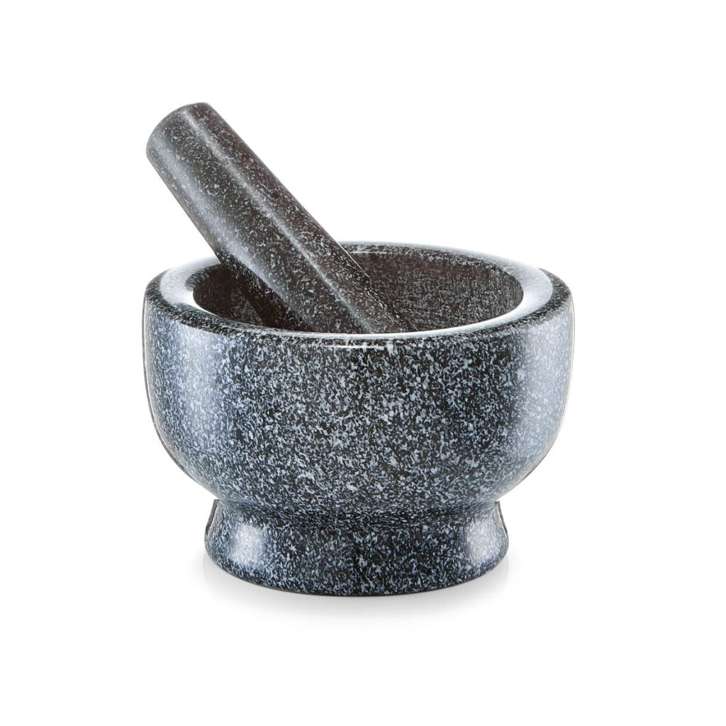 Zeller Present Mörser mit Stössel 300 ml, Ø 13 × 8 cm, Granit, Anthrazit