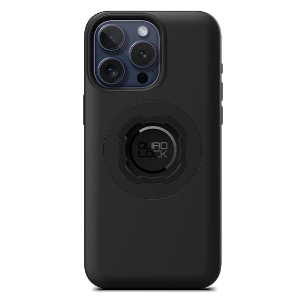 Quad Lock Backcover – für Apple iPhone 15 Pro Max – MagSafe, Mikrofaser+TPU+PC, Schwarz
