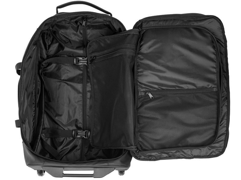 KOOR Handgepäck-Trolley JIIBS 50 – 50 l, Weichschale rPET, 2 Rollen, Schwarz, 32 × 55 × 24 cm