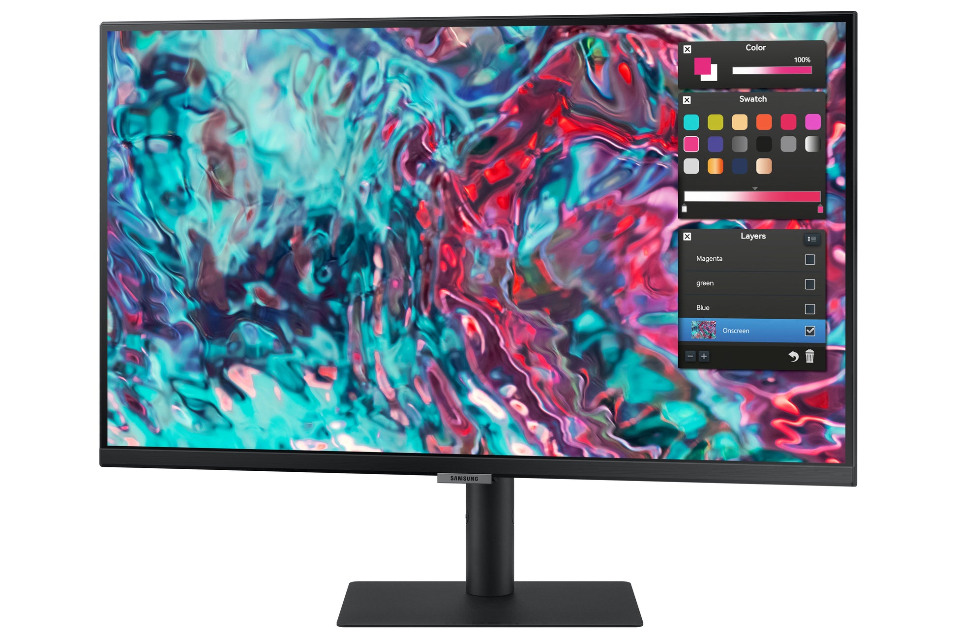 Samsung S27B800TGU – Monitor, 27", 3840 × 2160 (UHD 4K), IPS, 60 Hz, 350 cd/m², Schwarz