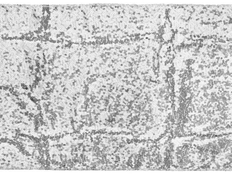 PartyDeco Tischläufer – Polyester, Silber, 30 cm × 5 m