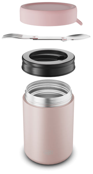 Alfi Thermo-Foodbehälter – 350 ml, 8,8 × 8,8 × 13,3 cm, Edelstahl, mit Schwenkverschluss, auslaufsicher