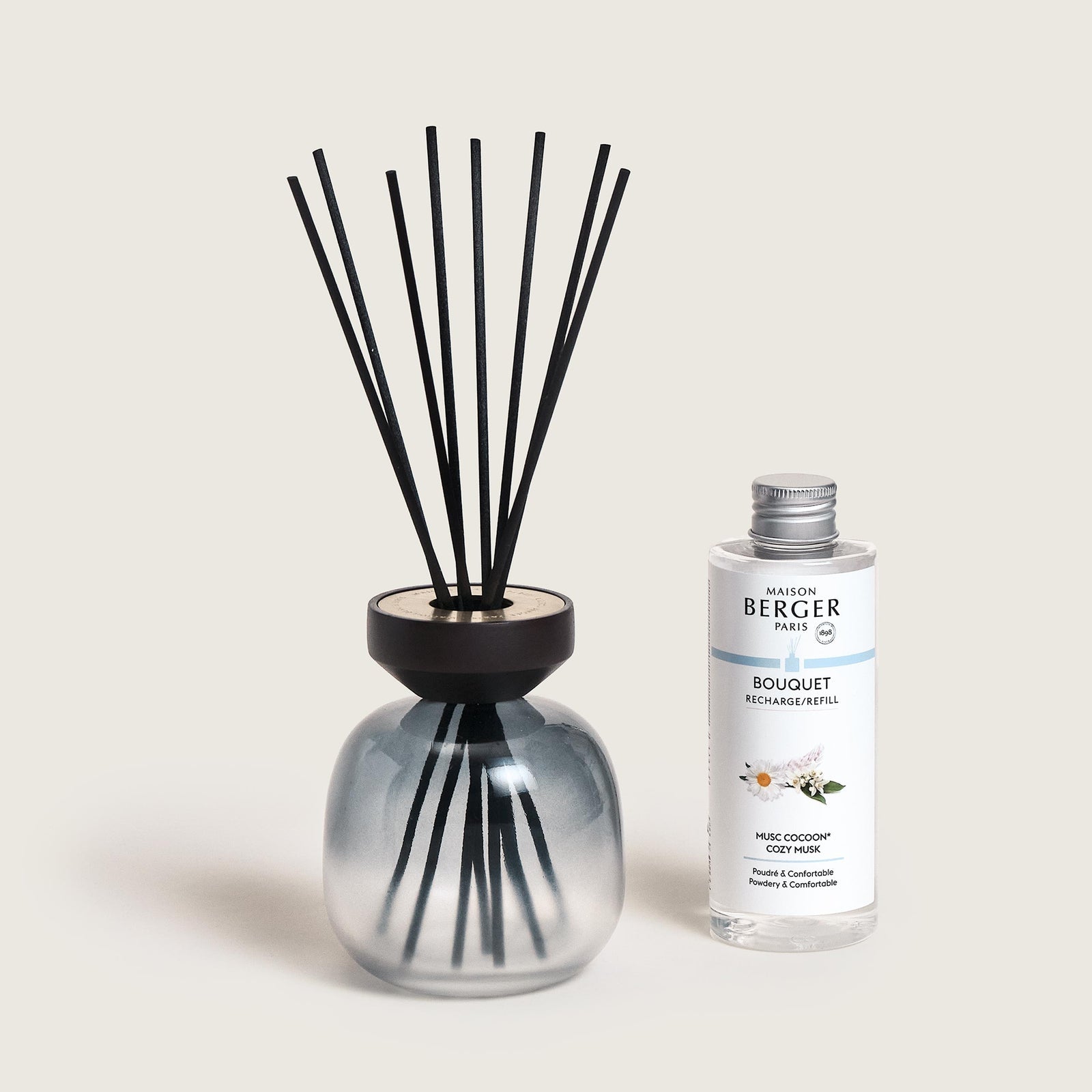 Maison Berger Paris Wood – Duftstäbchen, 260 ml, schwarz