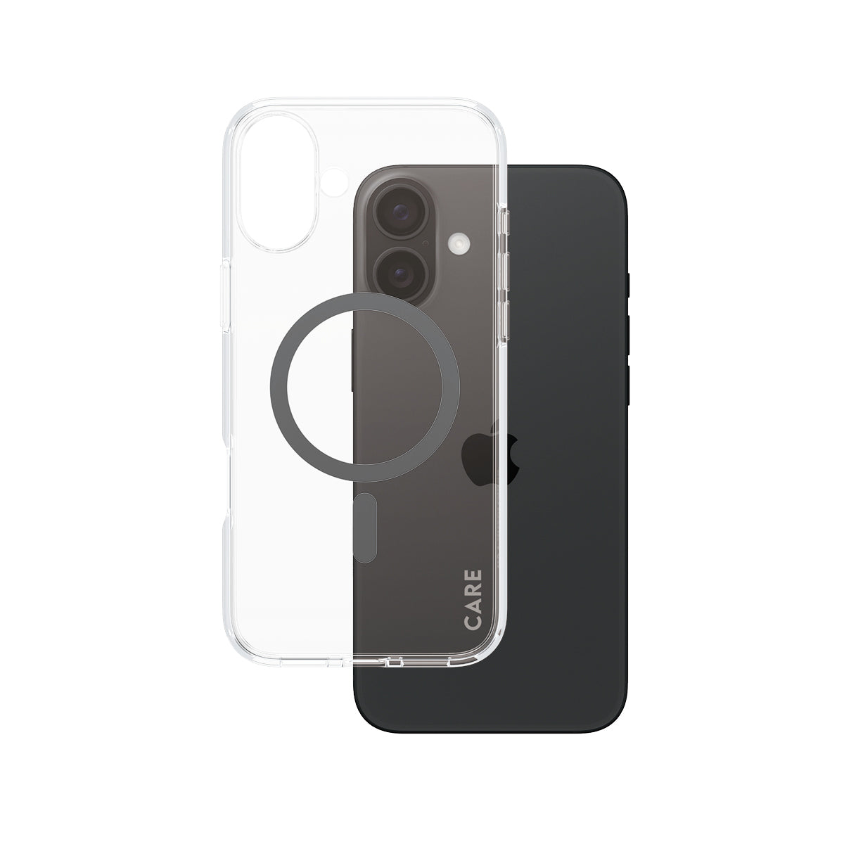 PanzerGlass CARE Flagship Backcover – für Apple iPhone 16 Plus, schwarz, bis 4,8 m sturzsicher