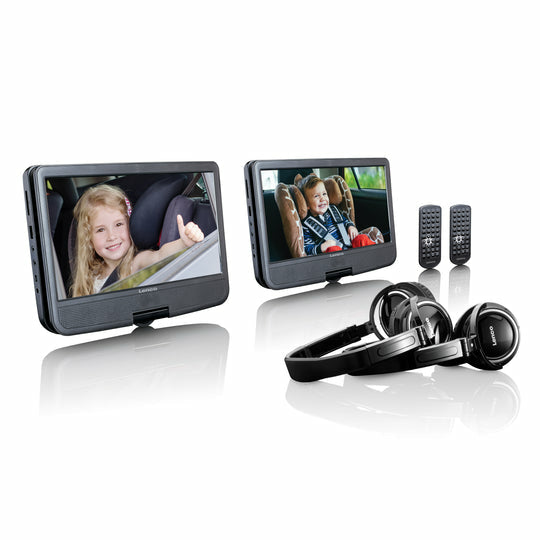 Lenco DVP-1046BK – 10,0" 1024 × 600 Portabler DVD-Player, Schwarz