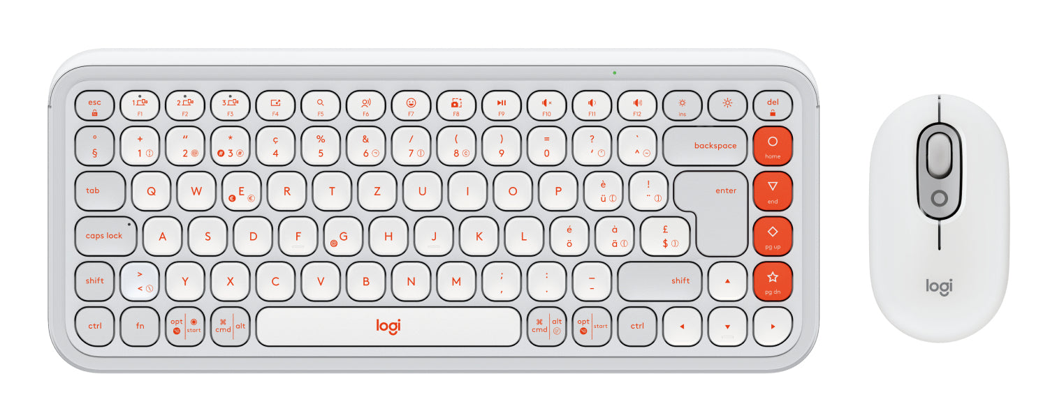 Logitech POP ICON – Tastatur, CH-Layout (DE-CH), Weiss