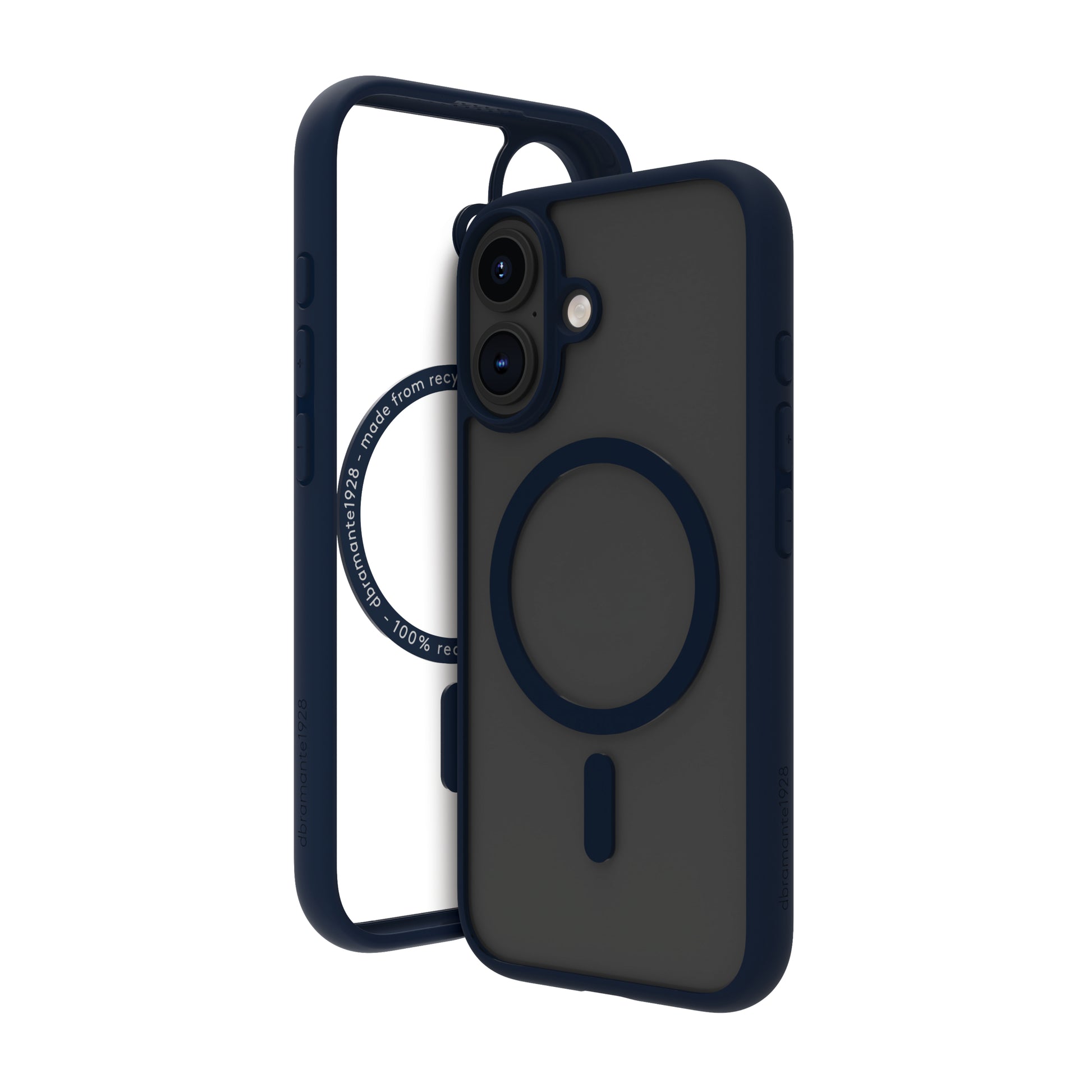 dbramante1928 Grenen Backcover – für Apple iPhone 16, MagSafe, Kunststoff, blau, bis 2 m sturzsicher