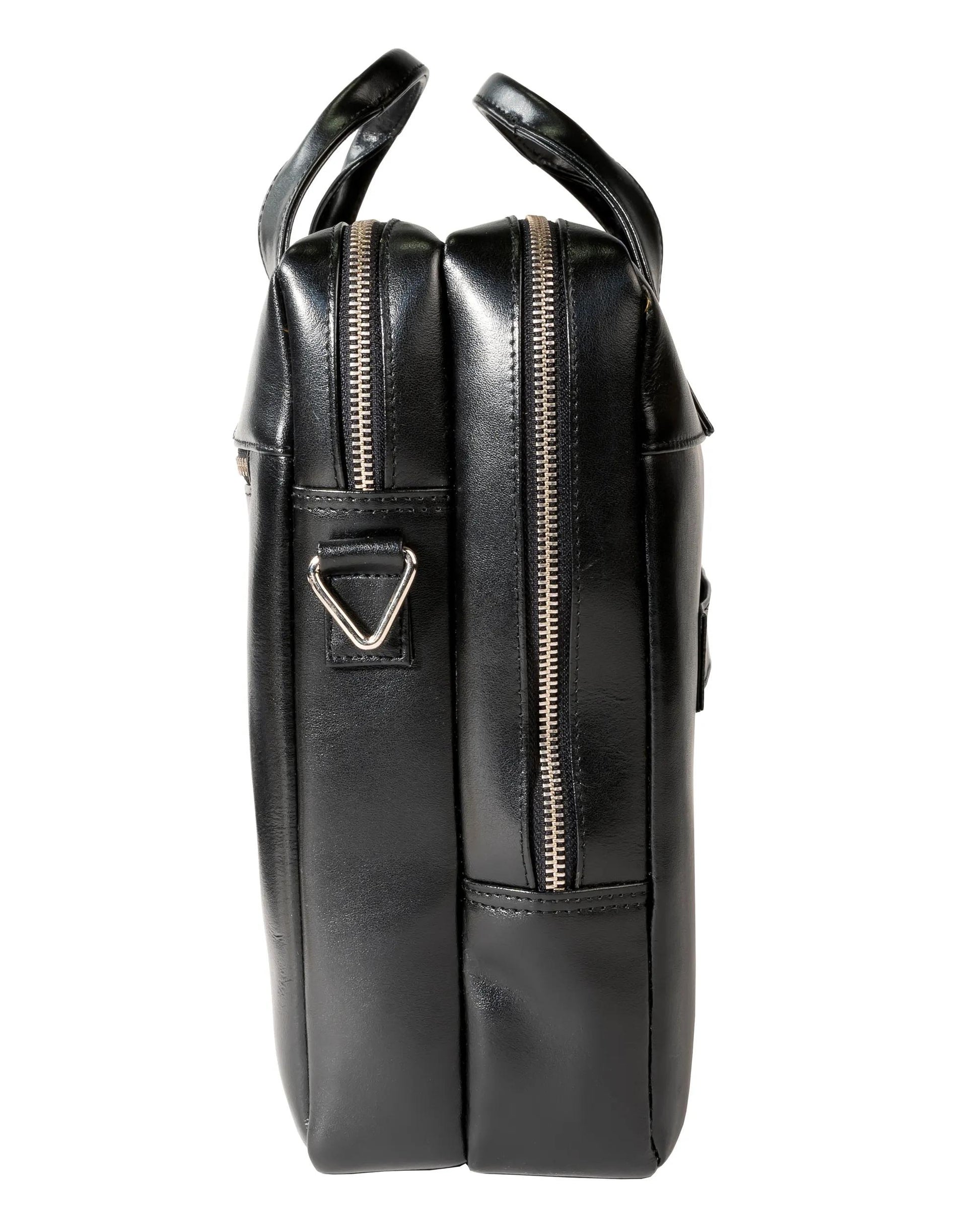 Exacompta Notebook-Tasche für Notebooks bis 15,6" – Leder, wasserabweisend – Schwarz
