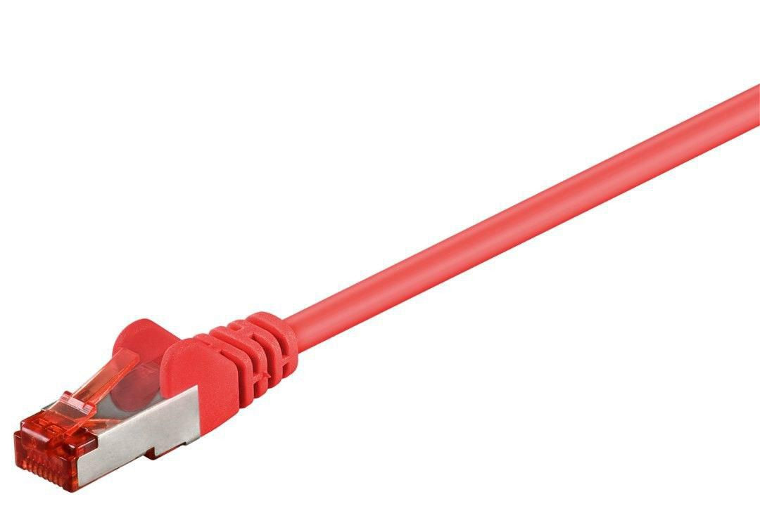 Microconnect Cat6 Patchkabel – F/UTP, 10 m, Rot, PVC, RJ-45
