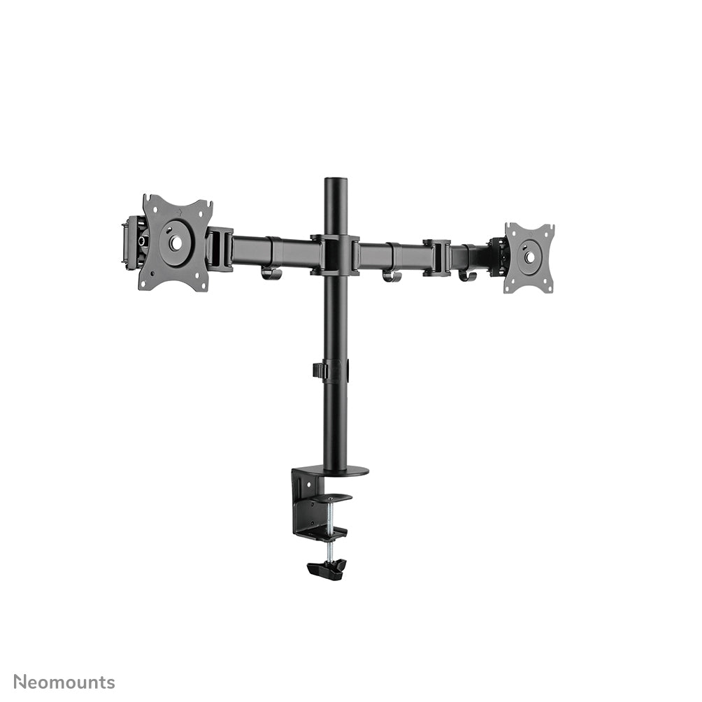 Neomounts NM-D135DBLACK – Monitorarm, Dual, Tischklemme – bis 27", VESA 75 × 75/100 × 100 mm, 8 kg