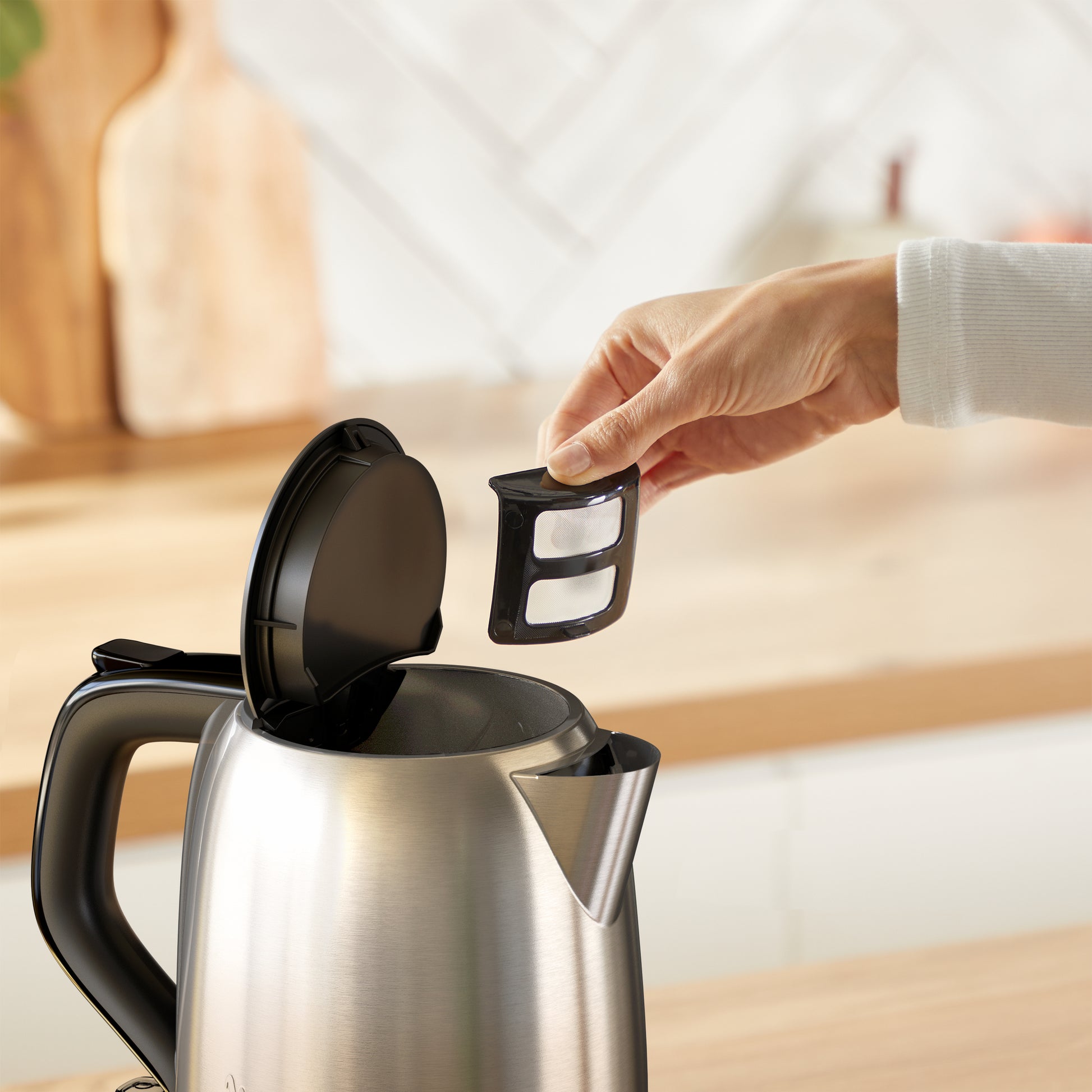Tefal Subito Mini Wasserkocher – 1 l, Edelstahl, KO5S2DE0